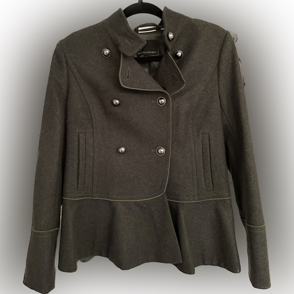 Banana Republic Vintage Green Coat
